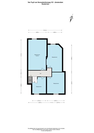 Floor plan - Van Tuyll van Serooskerkenweg 121, 1076 JJ Amsterdam 